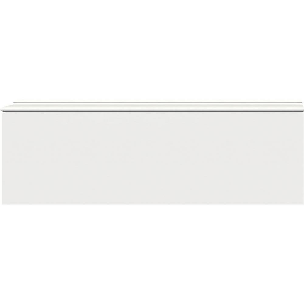 White 8.5" x 96" PVC Baseboard Moulding