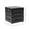 Baxton Studio Siskal Black Accent Ottoman Set of 2 2PC 4035 HD