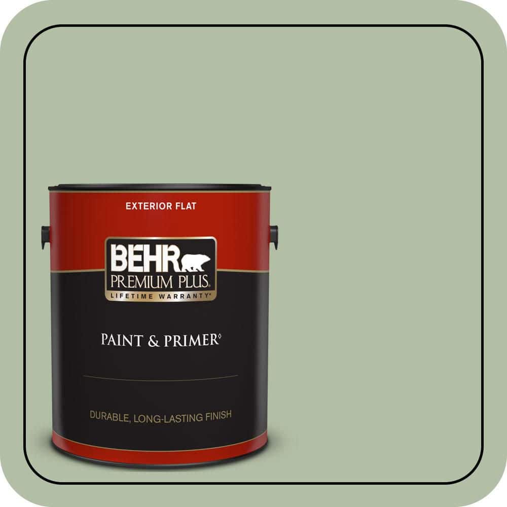1 gal. #S390-3 Creamy Spinach Flat Exterior Paint & Primer price history on PriceWatchPro