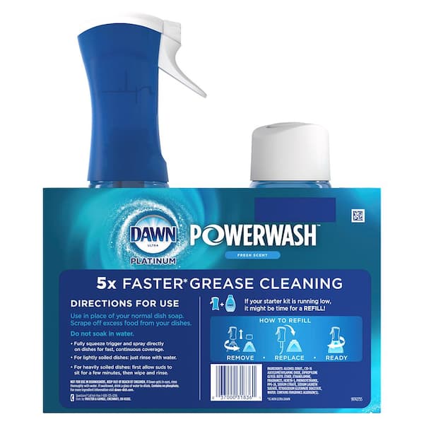 Reviews for Dawn Platinum Powerwash Dish Spray 16 oz. Fresh Scent