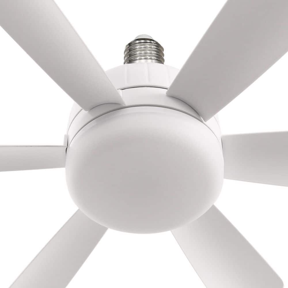 18 in. White Socket Indoor Ceiling Fan with Light, Modern Ceiling Fan with Remote, Mini Ceiling Fan for Garage price history on PriceWatchPro