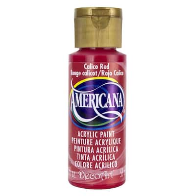 Americana 2 oz. Calico Red Acrylic Paint
