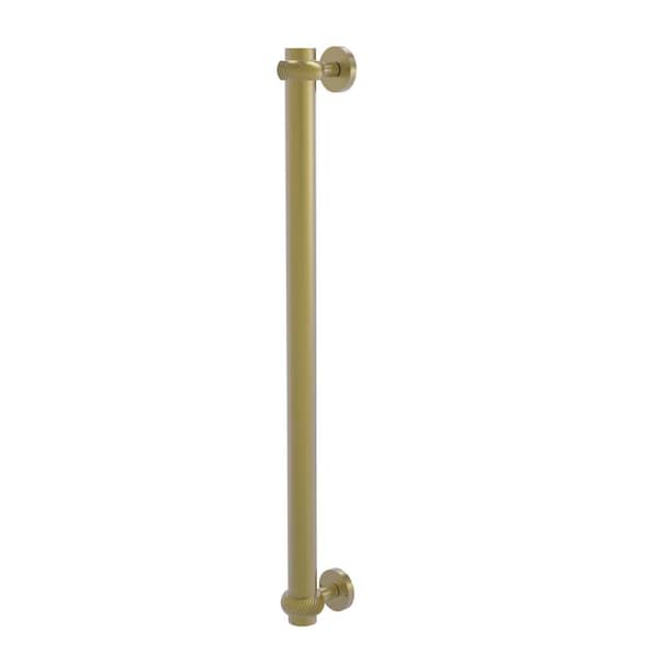 Allied Brass 18 in. Center-to-Center Refrigerator Pull with Twisted Aents in Satin Brass
