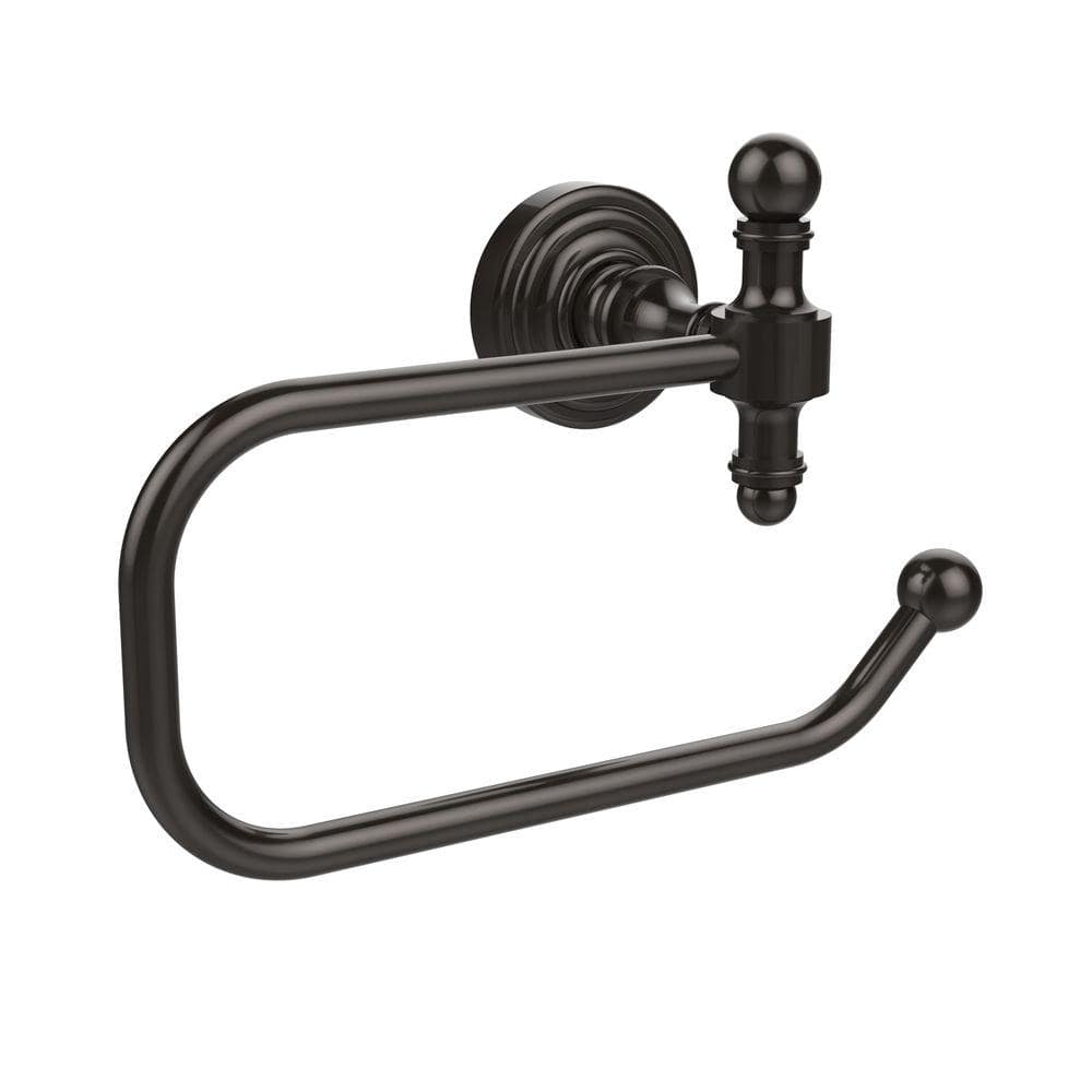 Allied Brass Retro Wave Collection European Style Single Post Toilet Paper Holder in Oil Rubbed Bronze