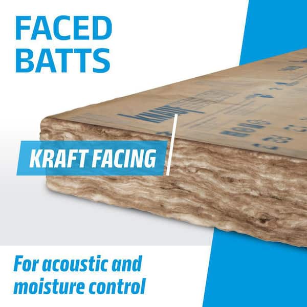 Knauf Insulation Ecobatt R-49 Kraft Faced Fiberglass Insulation Batts 13.75