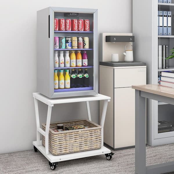Ahfiwaso 2 Tier Large 23.6x23.6x23.6 Inch Heavy Duty Printer Stand