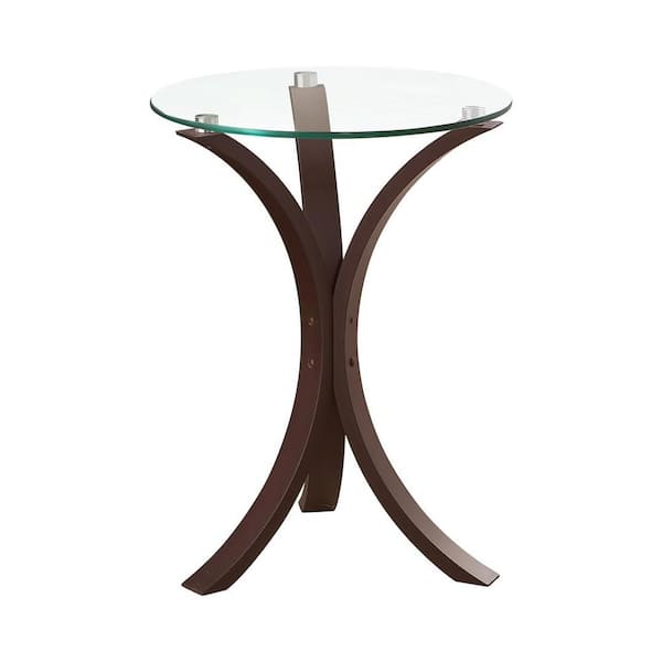 Coaster Home Furnishings Cappuccino Round Snack Table