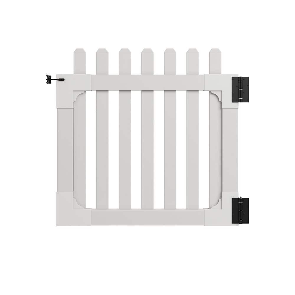 3.5 ft. W x 3 ft. H All American Flat Top Vinyl Picket Fence Gate with Stainless Steel Hardware price history on PriceWatchPro
