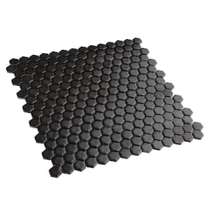 Colmena Hex Matte Carbon 11-1/2 in. x 11-5/8 in. Porcelain Mosaic Tile (4.75 sq. ft./Case)