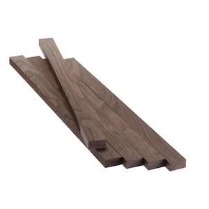 1 in. x 2 in. x 3 ft. Walnut S4S Hardwood Board (5-Pack)