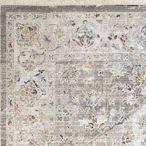 LOLOI II Grand Canyon Grey/Ivory 6 ft. 2 in. x 8 ft. Transitional Area Rug  GRANGC-11GYIV6280 - The Home Depot