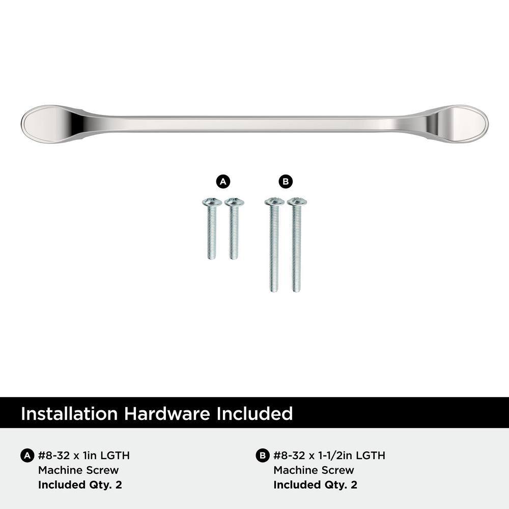 Ravino Polished Chrome 8-Inch Modern Cabinet Pull