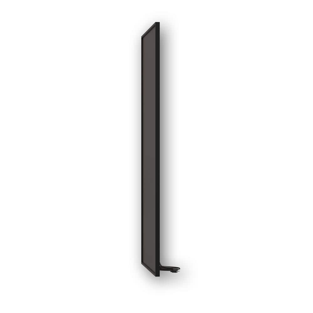Slim Black Infrared Electric Panel Heater, 800 Watt