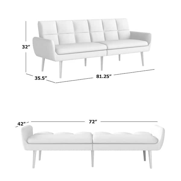 Size Convert A Couch Sofa Bed, Average Size Of 3 Seater Sofa Uk