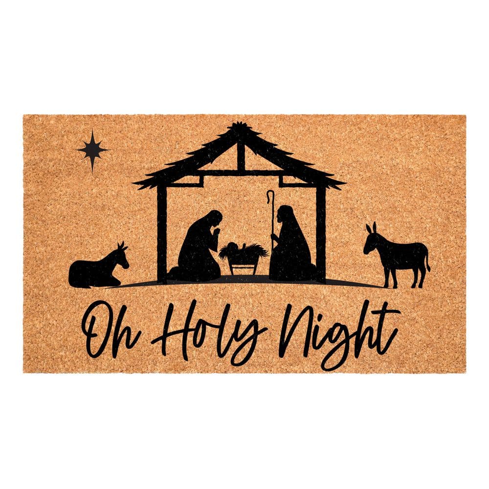 Holy Night Nativity 17 in. X 29 inIndoor Outdoor Door Mat price history on PriceWatchPro