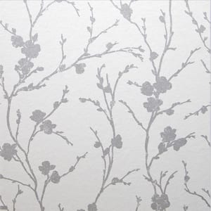 Meiying Chalk White Removable Wallpaper Sample