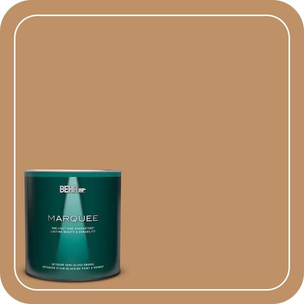 BEHR MARQUEE 1 qt. Home Decorators Collection #HDC-CL-15 Burnished Caramel Semi-Gloss Enamel Interior Paint & Primer