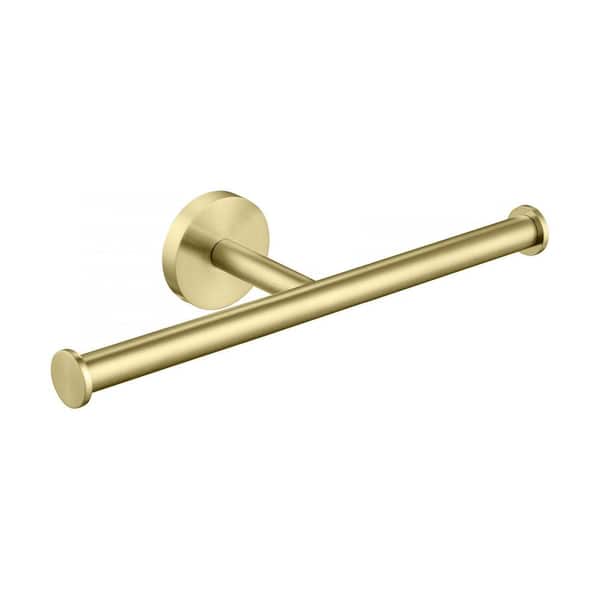 Bathroom Accessories Wall Mounted Toilet Paper Holder Round Post in Brushed Gold