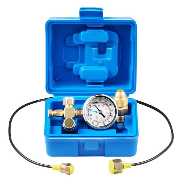 Hydraulic Nitrogen Accumulator Charging Kit, 0-1420 PSI Nitrogen Fill Kit, Pressure Test System with 1 Pressure Gauge