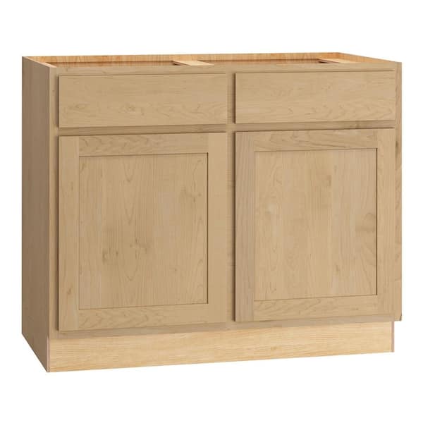 Quick Ship Cottage 42 in. W x 24 in. D x 34.5 in. H in Assembled Sink Base Kitchen Cabinet in Canopy Partial Overlay