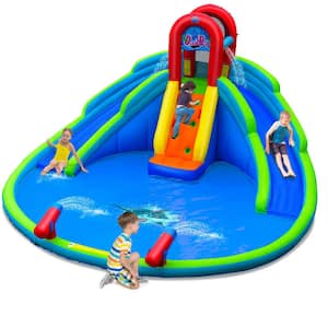 Inflatable Waterslide Wet and Dry Bounce House with Upgraded Handrail Blower Excluded