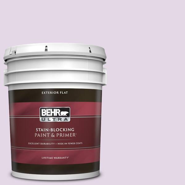 BEHR ULTRA 5 gal. #660A-2 Chateau Rose Flat Exterior Paint & Primer