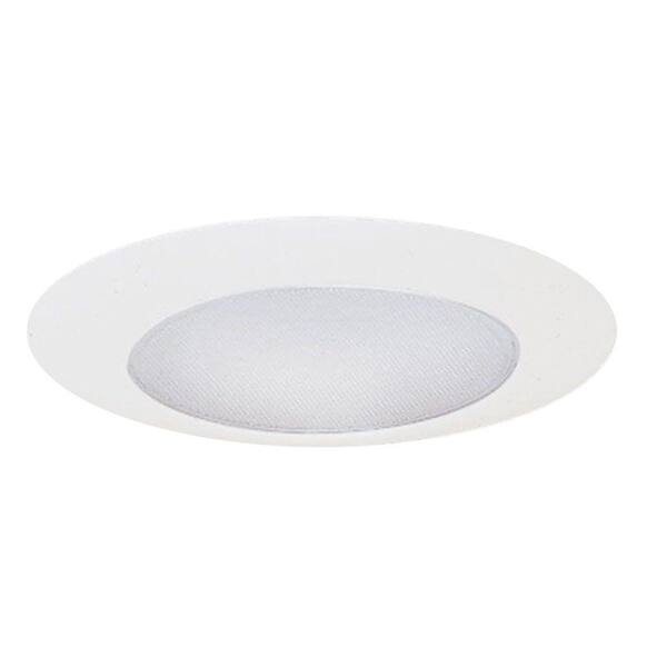 HALO 6 in. White CFL Recessed Ceiling Light Albalite Lens Shower Trim
