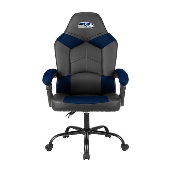 IMPERIAL Seatle Seahawks Black Polyurethane Oversized Office Chair with Reclining Back