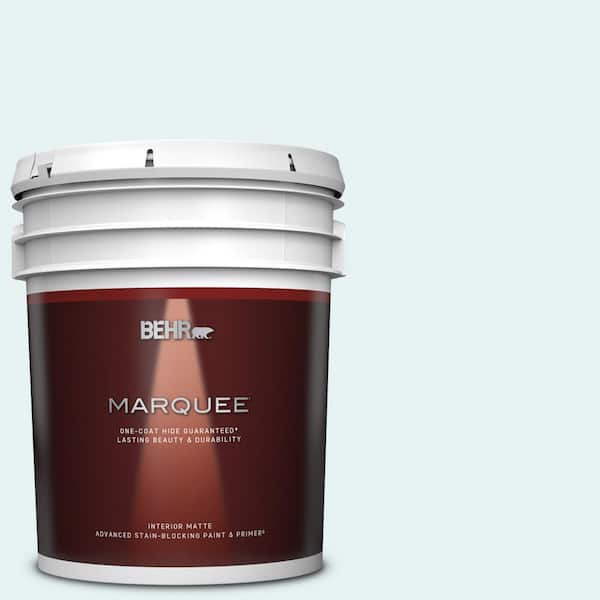 BEHR MARQUEE 5 gal. #BL-W04 Ethereal White Matte Interior Paint & Primer