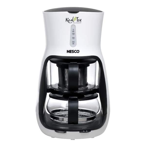 Nesco 4-Cup White Electric Kettle with Keep Warm Setting