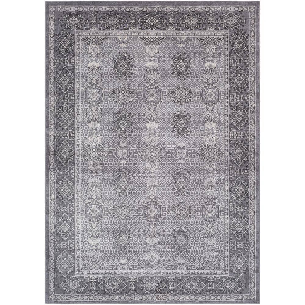 Surya REX-4000 Hand Woven Solids and Borders Area Rug 5-Feet by 7-Feet 6-Inch 