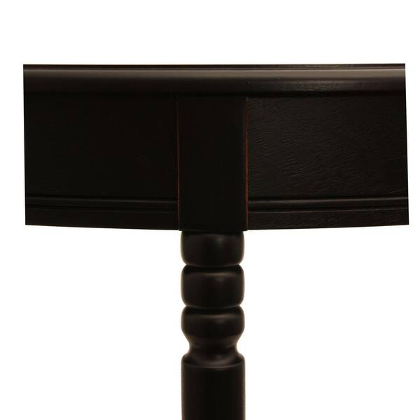 Half Round Wood Console Table, Decor Therapy Console Table Black
