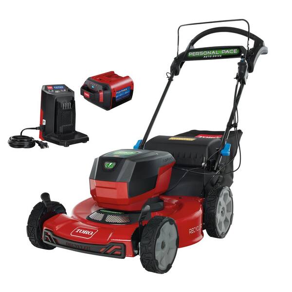 Toro 21468 Recycler 22 in. SmartStow 60-Volt Max Lithium-Ion Cordless Battery Walk Behind Mower, 7.5 Ah Battery/Charger Included - 1