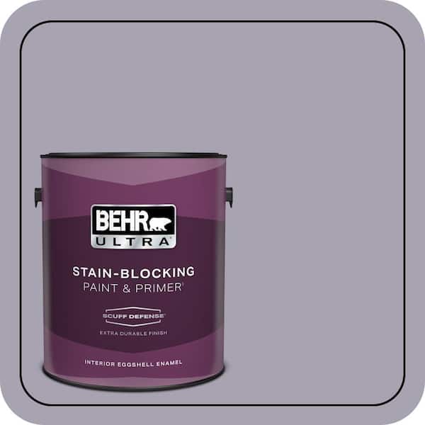 BEHR ULTRA 1 gal. #N560-3 Luxe Lilac Extra Durable Eggshell Enamel Interior Paint & Primer