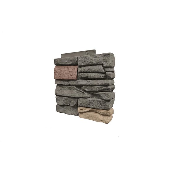 GenStone Stacked Stone Stratford 12 in. x 1.375 in. x 12 in. Faux Stone ...