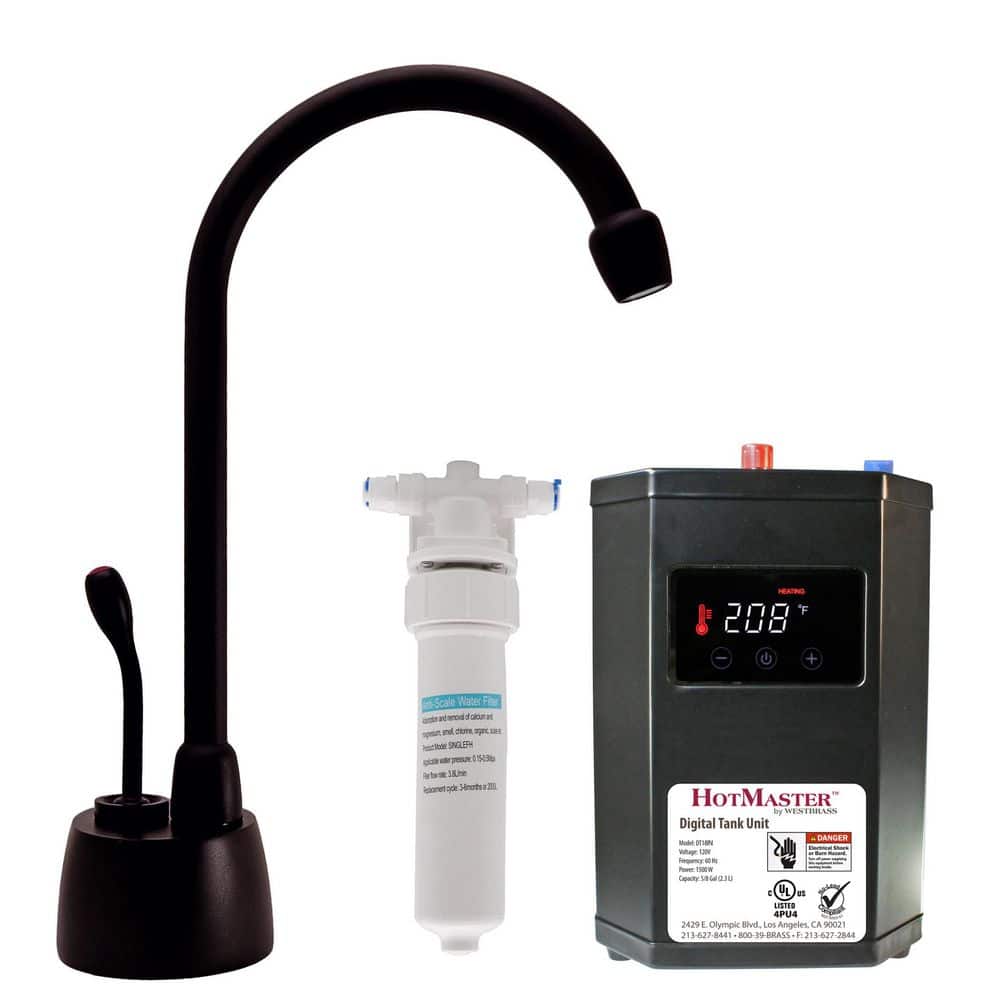 9 in. 1-Handle Hot Water Dispenser Faucet with HotMaster Digital Tank and In-line Water Filter, Oil Rubbed Bronze price history on PriceWatchPro