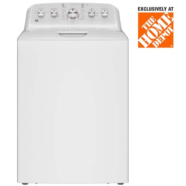 GE 4.6 cu. ft. High-Efficiency Top Load Washer in White with Stain PreTreat, ENERGY STAR