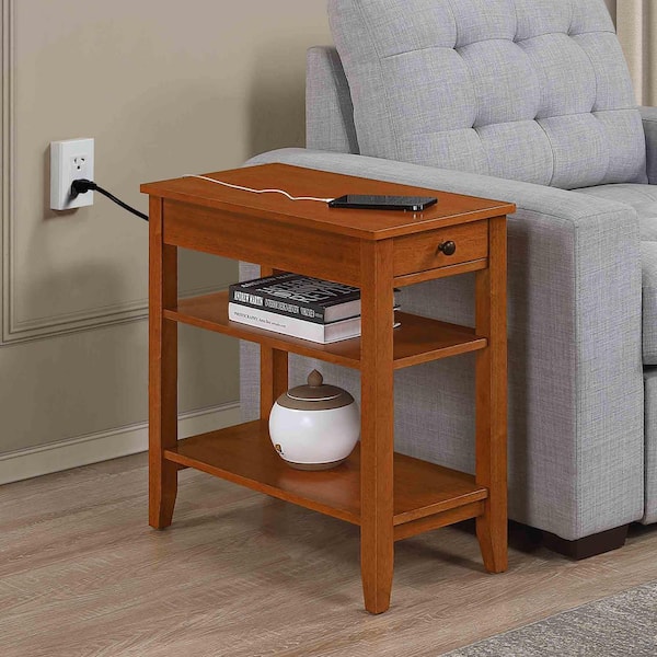 Convenience Concepts American Heritage 11.25 in. W Light Walnut ...