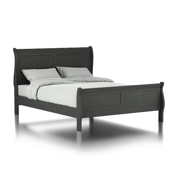 Furniture of America Alarcon Gray Queen Wood Frame Panel Bed
