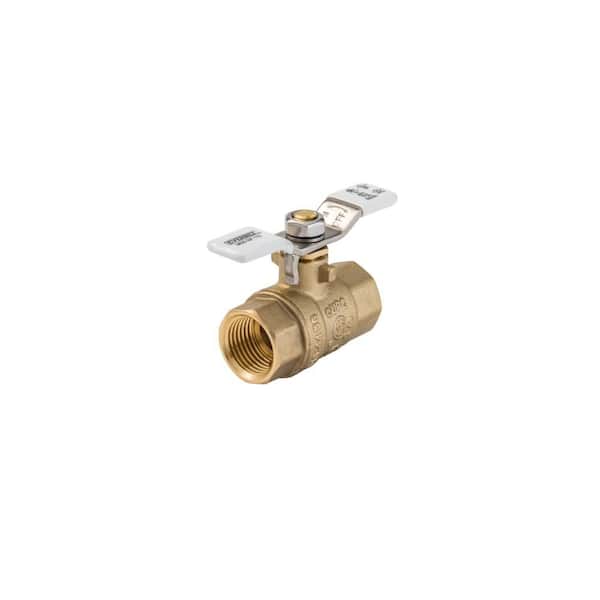1/2 in. FNPT Full Port Lead Free Brass Ball Valve w/ Tee Handle