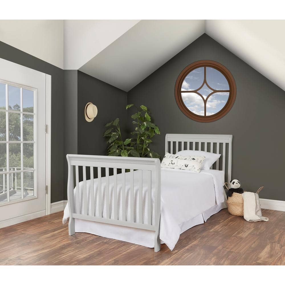 Aden Gray Pinewood 4-in-1 Convertible Mini Crib