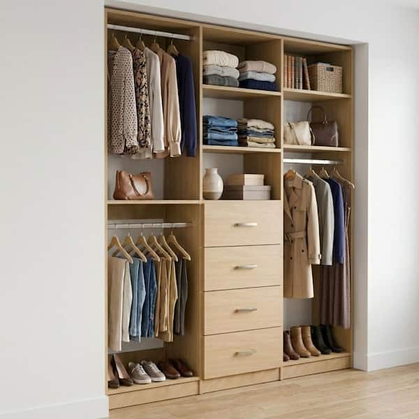 hide Closet Collection【美品】 Amazon.com: Homieasy Closet System Organizer with Drawers and