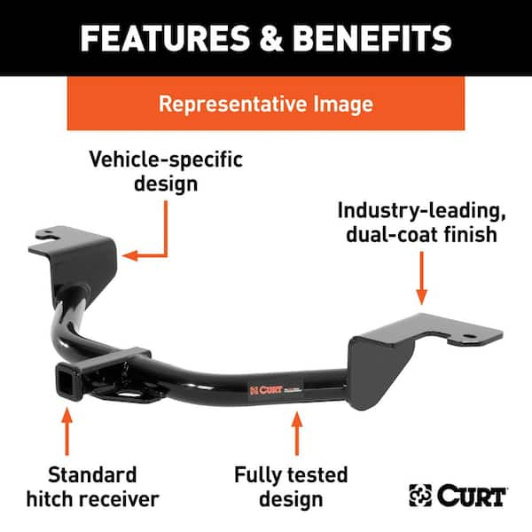 CURT Class 1 Trailer Hitch for Chevrolet Camaro 11373 - The Home Depot