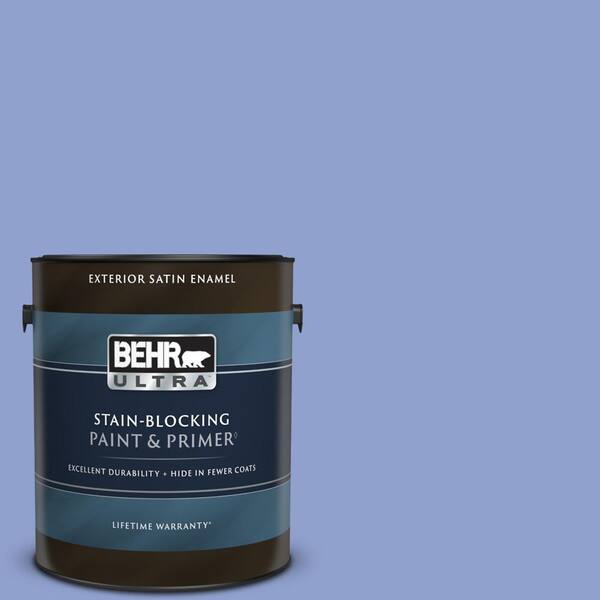 BEHR ULTRA 1 gal. #600B-4 Pageant Song Satin Enamel Exterior Paint & Primer