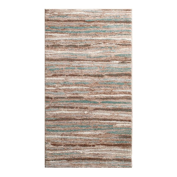 Shoreline Multi 2 ft. x 3 ft. Striped Scatter Area Rug