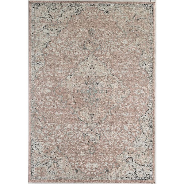 Rugs America Hailey Pink Amaranth Pink 5 ft. x 7 ft. Area Rug