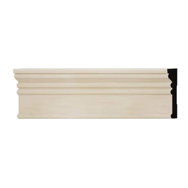 Ekena Millwork MRB3 0.69 in. D x 3.25 in. W x 6 in. L Wood (Poplar) Casing Sample