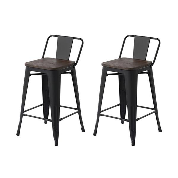 saleh solid wood bar stool