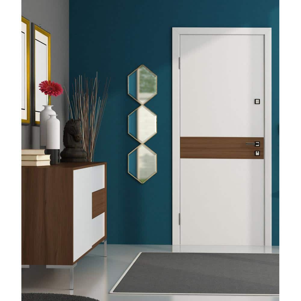 Roycen Gold Hexagon Trio Narrow Wall Mirror 10"x42"