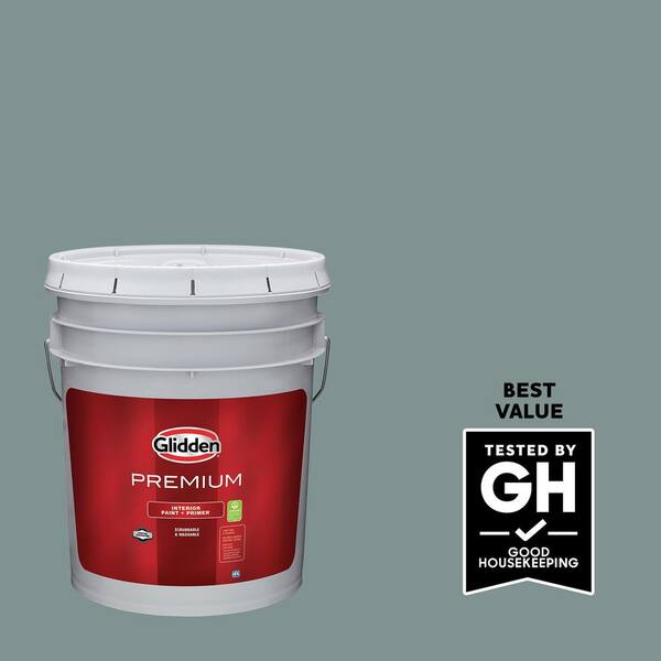 Glidden Premium 5 gal. PPG1145-5 Scarborough Semi-Gloss Interior Paint